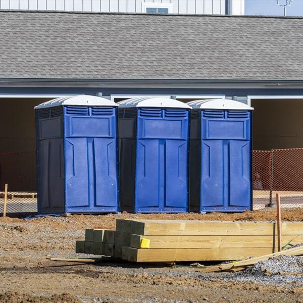Heavy-duty construction site porta potty in Marion, Arkansas